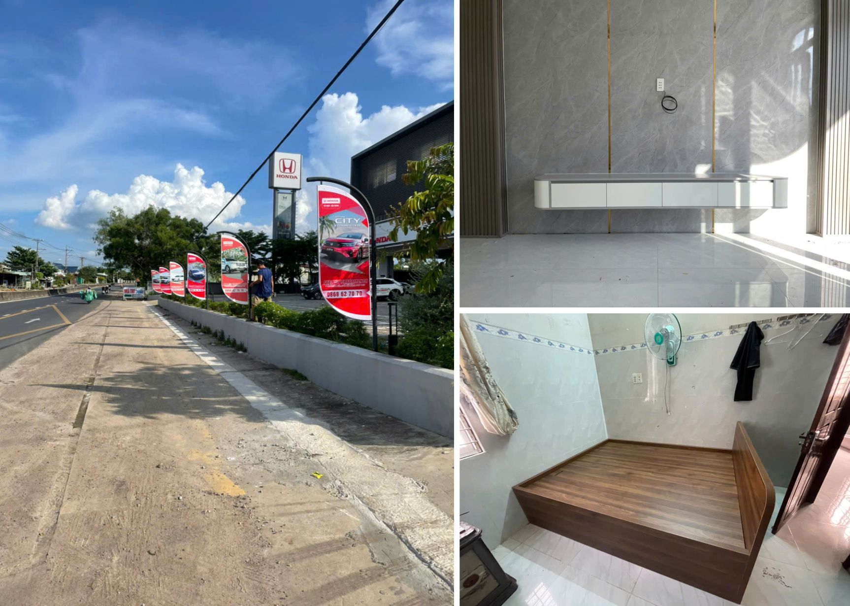 Một Ngày Đa Dịch Vụ Tại Hiên Viên: Giường Phong Thủy, Decal Honda, Kệ Tivi Cho Nhà Thầu