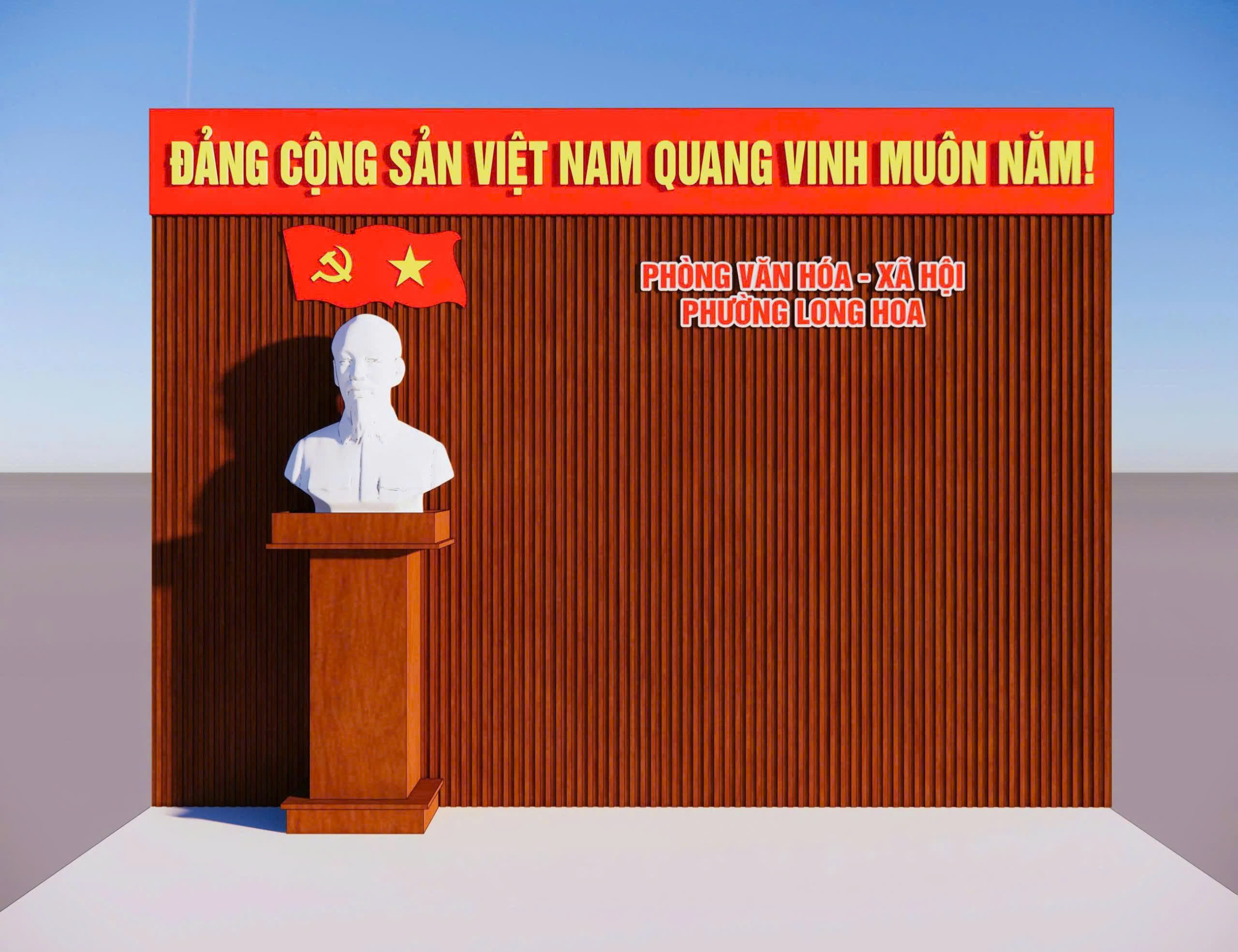 Thi Công Vách Hội Trường Tây Ninh – Thiết Kế 3D, Hoàn Thiện Trong 6 Giờ